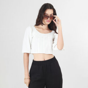 Blusa Cuello Redondo Manga 3Cuartos