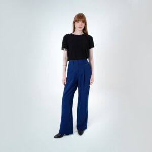 Pantalón elegante bota recta con prenses
