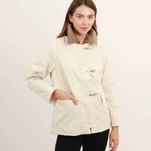 Chaqueta cazadora oversize con broches