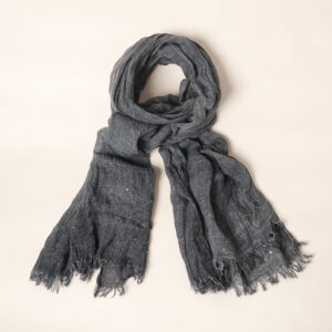 Estola Gris con Lentejuelas